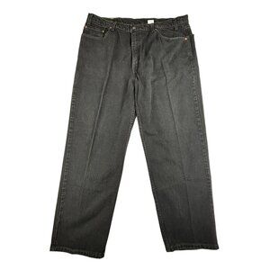 Levi's 550 Relaxed Fit Jeans Men's W42 L30 Black Denim 100% Cotton VTG